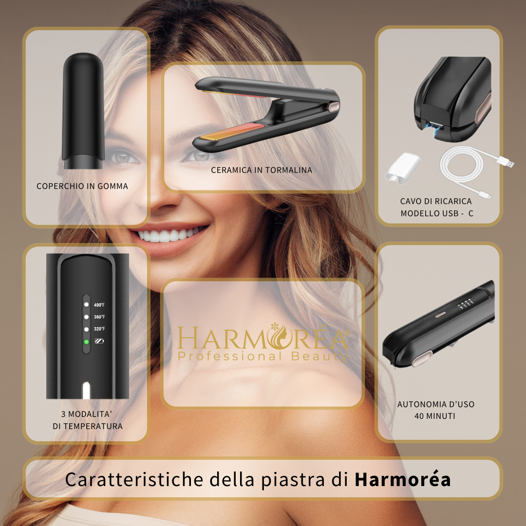 Piastra Lisciante per capelli USB Harmoréa™